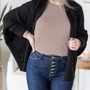 Black cocoon sweater